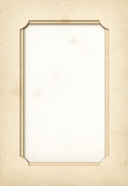 Vintage kağıt fotoğraf çerçevesi