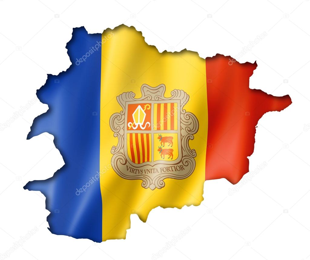 Andorran flag map