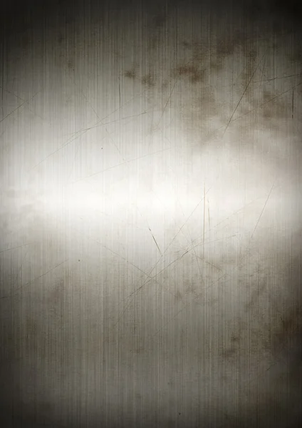 Silver rusty brushed metal background texture — Stock Photo, Image