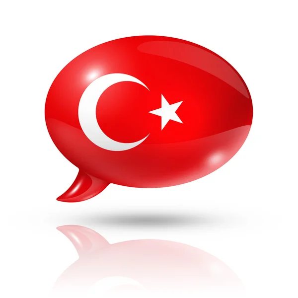 Flaga turecka dymek — Zdjęcie stockowe