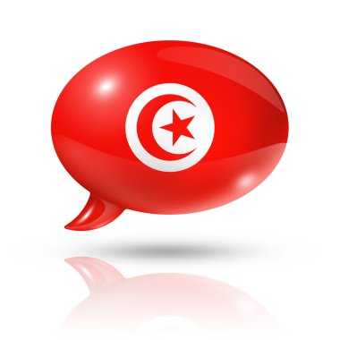 Tunus bayrağı konuşma balonu