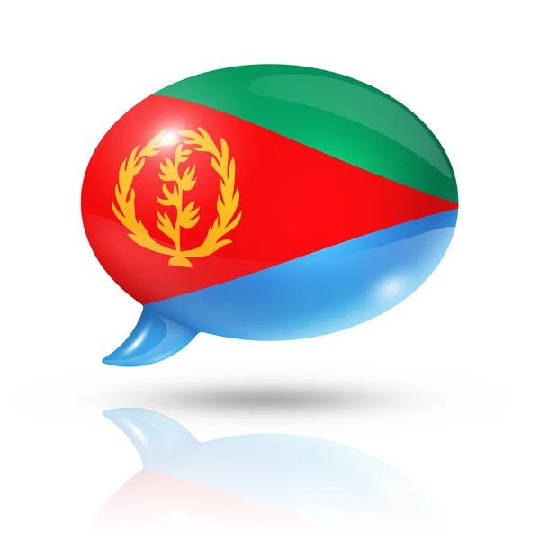 Eritreanske flag tale boble - Stock-foto