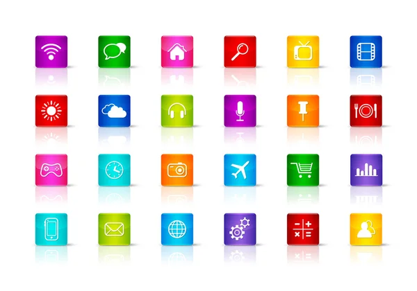 Desktop-Icons Sammlung — Stockfoto