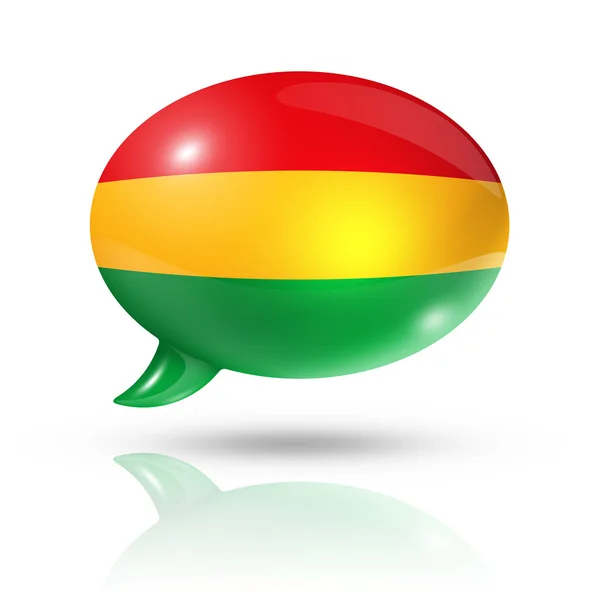 Bolivian flag speech bubble — Stock Photo, Image