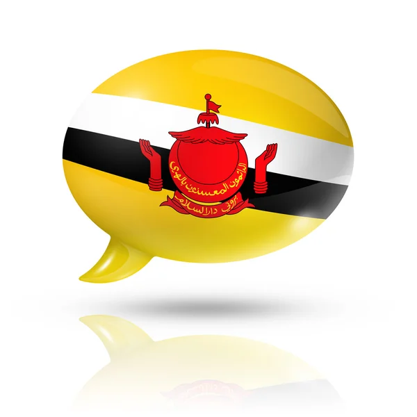 Bruneian flag tale boble - Stock-foto