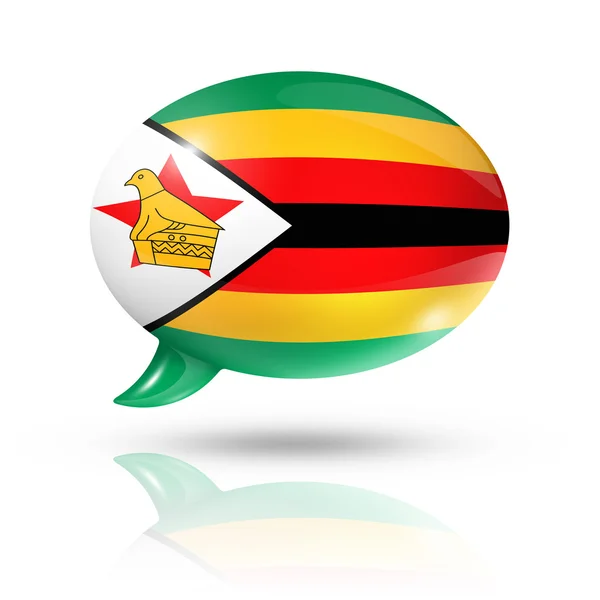 Vlajka Zimbabwe bublinu — Stock fotografie