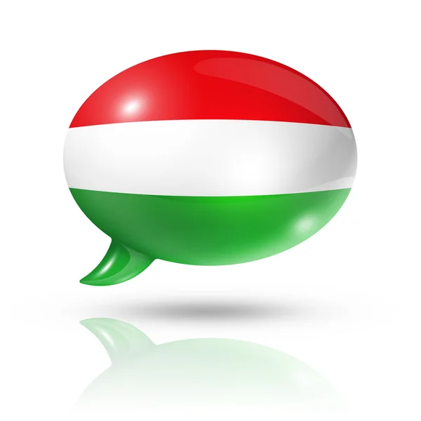 Węgierskiej flagi dymek — Zdjęcie stockowe