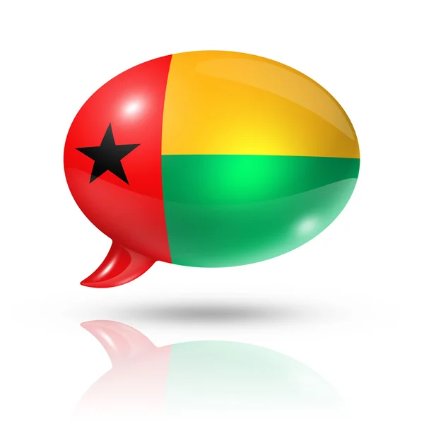 Guinea Bissau flag speech bubble — Stock Photo, Image