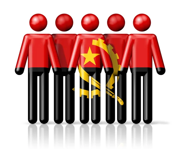 Sopa rakam Angola bayrağı — Stok fotoğraf