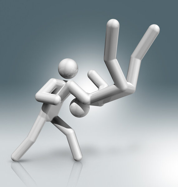 Judo 3D symbol, Olympic sports