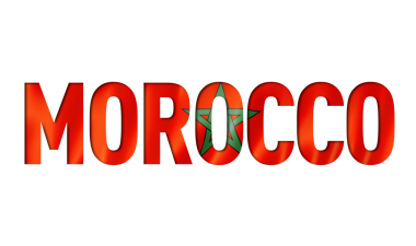 fas bayrağı metin yazı tipi. fas sembolü arka plan