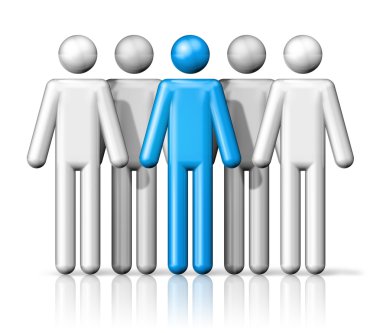 Çöp adamlar insanların grup