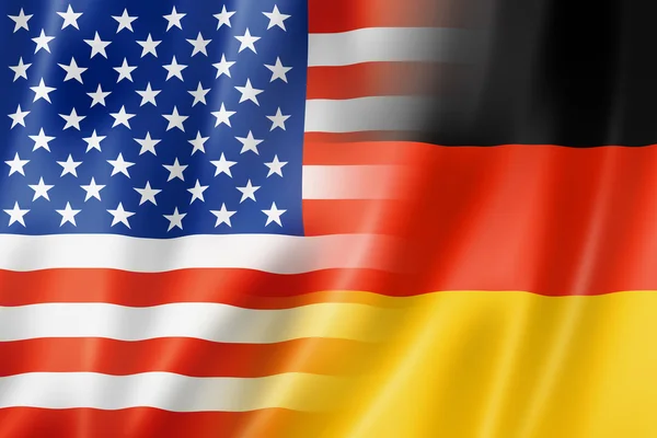 Bandera de Estados Unidos y Alemania —  Fotos de Stock