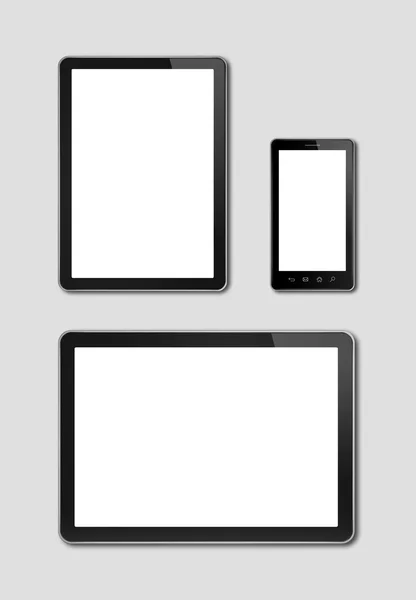 Smartphone a maketa digitální počítače tablet pc — Stock fotografie