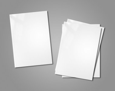 Beyaz kitapçıklar mockup