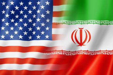 iran ve ABD bayrağı