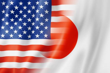 ABD ve Japonya bayrağı
