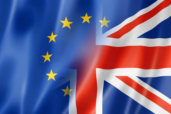 Avrupa ve İngiltere bayrağı — Stok fotoğraf
