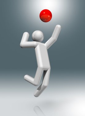Voleybol 3d sembolü, olimpik spor