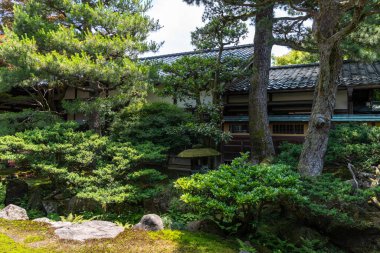 Kenroku-en, Kanazawa 'daki tarihi Seisonkaku Villa' yı çevreleyen verimli bir bahçe, zarif mimariyi zengin bitki örtüsü ve ebedi sükunetle harmanlıyor.