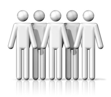 Çöp adamlar insanların grup