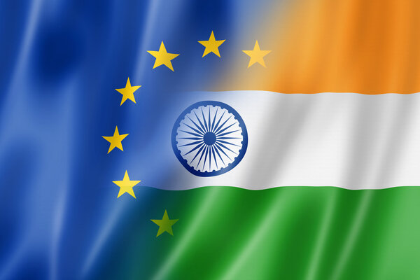 Europe and India flag