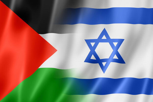Palestine and Israel flag
