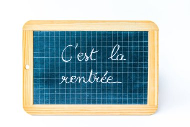 Rentre des class, ecriture sur une ardoise