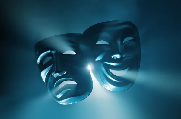 Crying and smiling masks — Stock Photo, Image