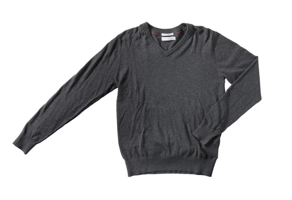 Jersey de algodón gris oscuro para hombre — Foto de Stock