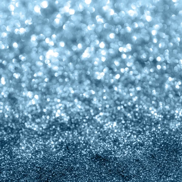 Blue glitter bokeh achtergrond Stockfoto