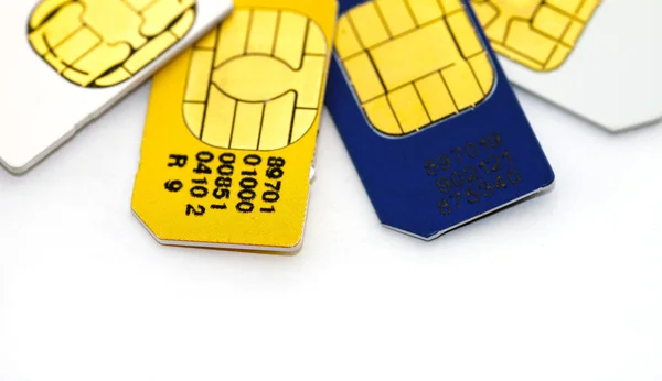 Schede SIM a microchip — Foto Stock