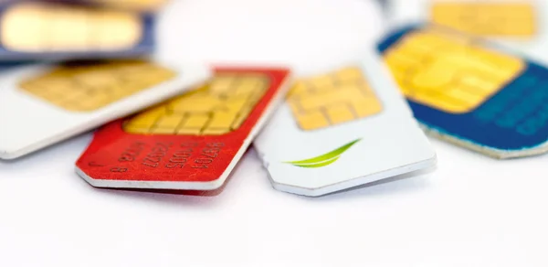 Microchip SIM cards — Stock Photo, Image