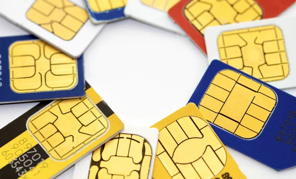 Microchip SIM cards — Stock Photo, Image