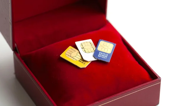 Microchip SIM cards — Stock Photo, Image