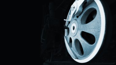 eski buhar motoru tekerlekler