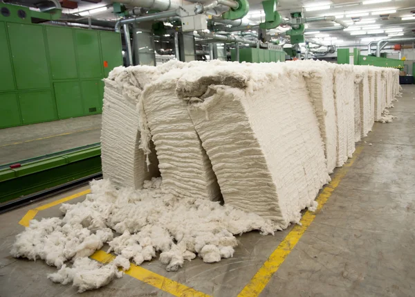 Textile industry - Carding department — Stock Photo, Image