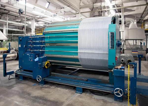 Indústria têxtil - Tecelagem e deformação — Fotografia de Stock