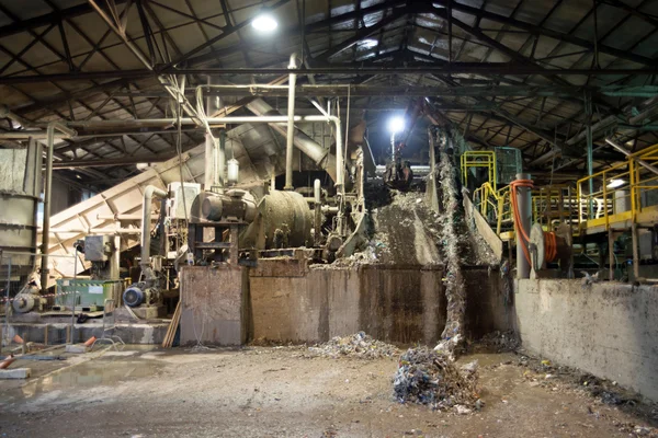 Papierfabrik - Zellstoffabteilung — Stockfoto