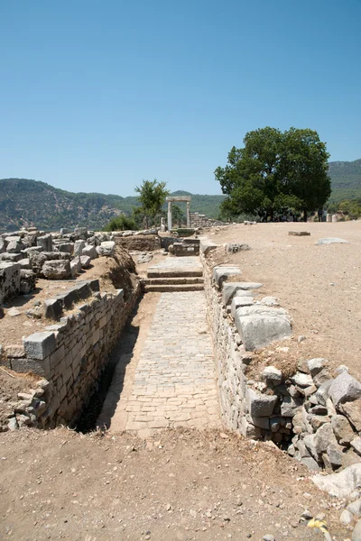 古代都市のカウノス、ダルヤン バレー、トルコ — ストック写真