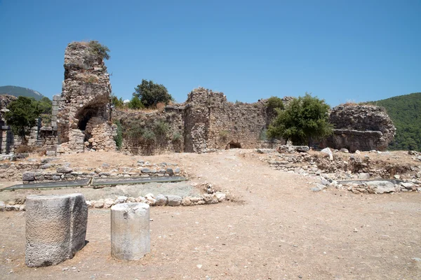 Antica città di Kaunos, Dalyan Valley, Turchia — Foto Stock