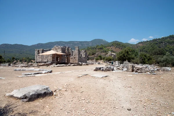 Cidade antiga de Kaunos, vale Dalyan, Turquia — Fotografia de Stock