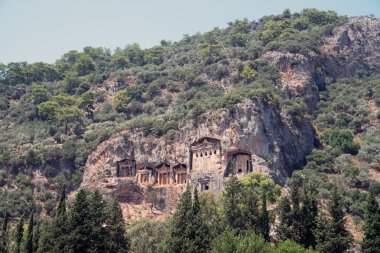 Likya kaya mezarları Kaunos (Dalyan kesmek)