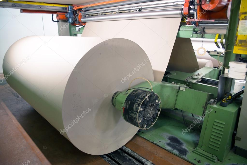 Factory to produce corrugated cardboard