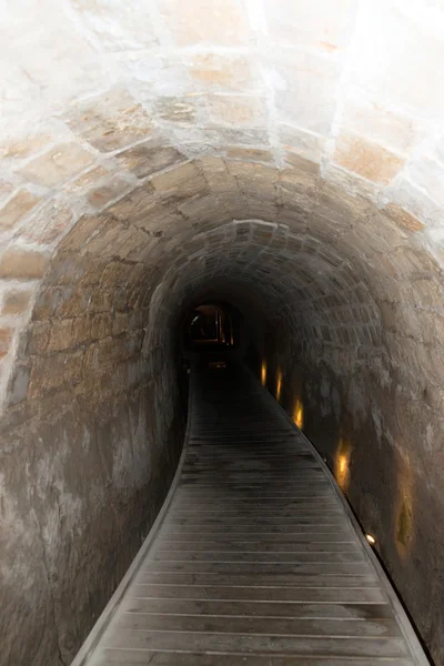 Acre, Israel - The Templar Tunnel — Stock Photo, Image