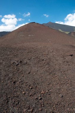 Etkin değişken bir Stratovolkan Etna, İtalya