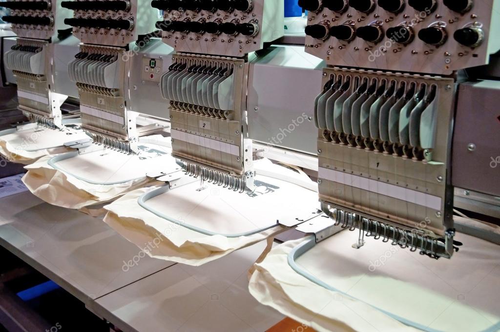 Machine embroidery is an embroidery process whereby a sewing machine or embroidery machine is used to create patterns on textiles. It is used commercially in product branding, corporate advertising, and uniform adornment.