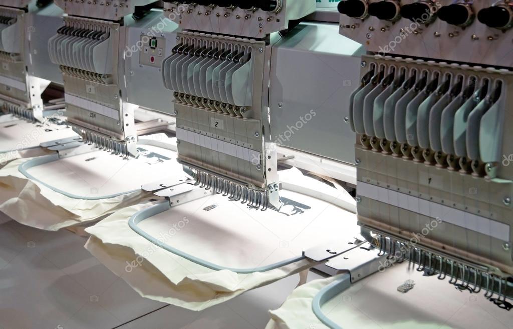 Machine embroidery is an embroidery process whereby a sewing machine or embroidery machine is used to create patterns on textiles. It is used commercially in product branding, corporate advertising, and uniform adornment.