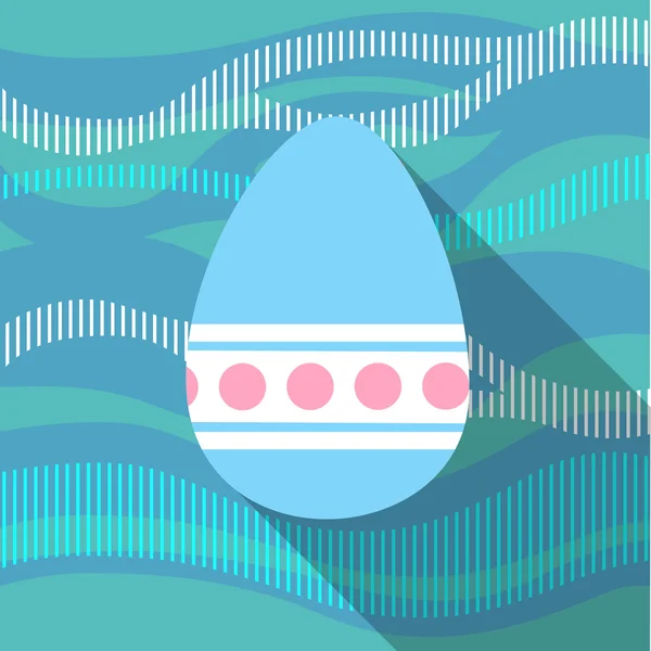 Symbole d'oeuf coloré décoré de vacances de Pâques — Image vectorielle