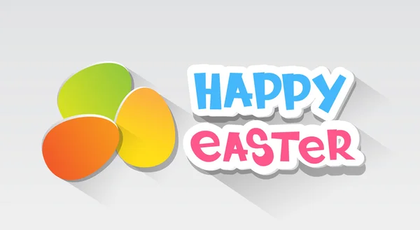 Pascua vacaciones decoradas coloridos huevos conjunto colección — Vector de stock